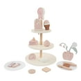 Pretend Dessert Cake Play Set Wooden Tea Party Pretend Play for Little Girls Toddlers - Walmart.com