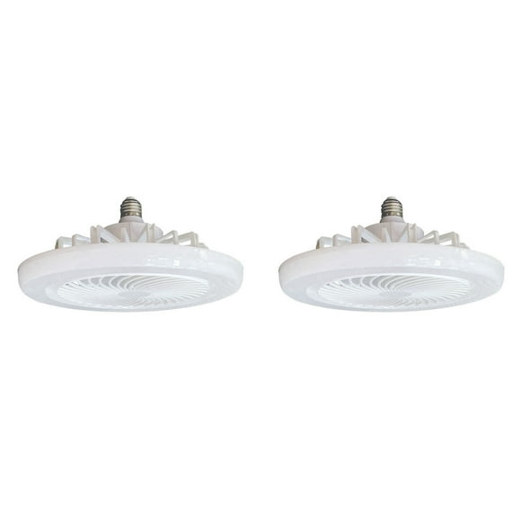 2X Ceiling Fans with Lights and Remote, Flush Mount Ceiling Fan Modern Low Profiles Bladeless Small Ceiling Fan