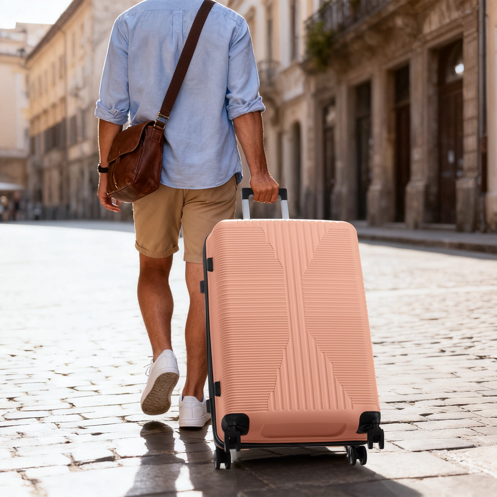 PP Trolley Case, 28in Travel Suitcase, Pink