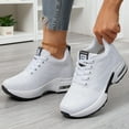 thumbnail image 6 of Women's Platform Sneakers Wedges  Lace Up Shoes Increase Fashion Sneakers for Womens Girls, 6 of 6
