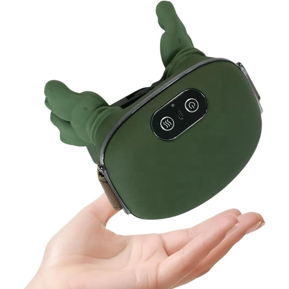 Bionic Heated Massager, Portable Shiatsu Neck and Back Massager, Electric Deep Tissue 4D Kneading Massage, Simulated Human Hand Design for Pain Relief and Muscle Relax