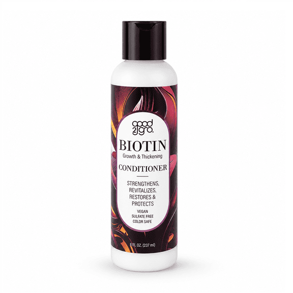 Good2GRO Biotin Growth & Thickening Conditioner – 8 fl oz | Strengthens & Mends Thinning Hair | Reduces Breakage & Hair Loss | Vegan & Cruelty-Free
