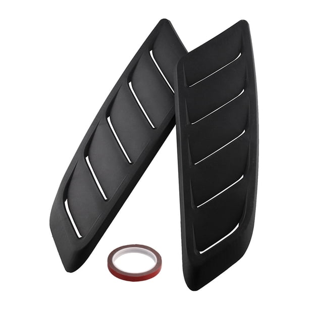 Scienceny Paquete de 2 rejillas de ventilación universales para capó de coche, adornos de capó de refrigeración de durabilidad negra, accesorios Vehículos, repuestos y accesorios Mis Scienceny VI014361-00B