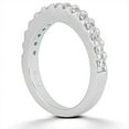 thumbnail image 2 of 14k White Gold Shared Prong Diamond Wedding Ring Band Size 9, 2 of 3