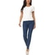 thumbnail image 2 of Camisetas de punto de manga corta casual para mujer INSPIRE CHIC, blusas básicas de verano de ajuste slim, color sólido, M blanco, 2 of 6