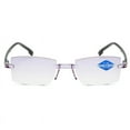 thumbnail image 4 of Rimless Bifocal Reading Glasses Tinted Blue Light Blocking Readers Mens Womens, 4 of 5