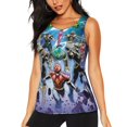 thumbnail image 1 of Power Rangers Women'S Sleeveless Workout Shirts Dry Fit Running Wicking Tank Tops Athletic Gym Summer Tops, 1 of 5