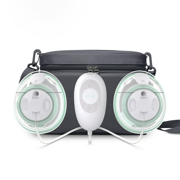 Elvie Stride Plus - Hands-Free, Hospital-Grade Electric Breast Pump with 3-in-1 Bag