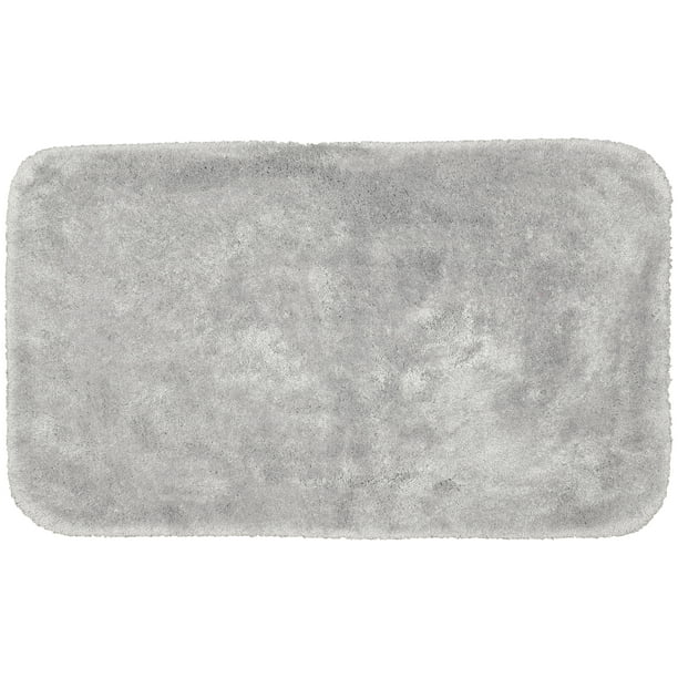 Garland Rug Finest Luxury Ultra Plush Washable Bath Rug Platinum Gray