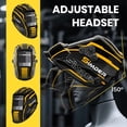 thumbnail image 2 of Casco de soldadura SSIMDER con oscurecimiento automático, con energía solar, casco de soldadura con oscurecimiento automático, sensor de 4 arcos, pantalla ancha, 4/5-9/9-13 para TIG MIG ARC CUT, 2 of 8