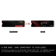 SANDISK Optimus 7100 2TB NVMe Internal Gaming SSD Solid State Drive - Gen4 PCIe, M.2 2280, up to 7,250 MB/s