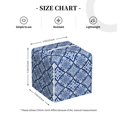 thumbnail image 4 of Kdxio Stylized Flowers Vintage Boho Print Tissue Box Cover,Square Decorative PU Leather Facial Paper Case Organizer Holder Dispenser for Bathroom,Night Stands,Desk,Car 5.2''X5.2''X5.2'', 4 of 8