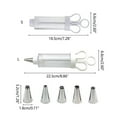 Cupcake Frosting Filling Injector with 5 Icing Nozzles Dessert ...