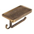 thumbnail image 1 of Antique Paper Holder, European Elegant Paper Rack with Storage Space for Bathroom Hotel Decor, 1 of 7