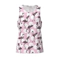 thumbnail image 4 of Gaeub Pineapple Flamingo Men's Athletic Tank Top, Workout Sleeveless Shirts, Running Tank Tops for Gym, Running, Training - 3X-Large, 4 of 9