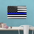 thumbnail image 2 of Thin Blue Line American Flag Home Business Office Sign - Window Sticker - 12" x 18" (30.5cm x 45.7cm), 2 of 3