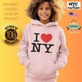 thumbnail image 3 of I Love NY Kids Hoodie Officially Licensed Sweatshirt Youth Purple, 2XL, 3 of 3