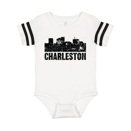 

Inktastic Charleston Skyline Grunge Gift Baby Boy or Baby Girl Bodysuit