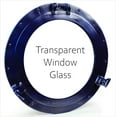 thumbnail image 2 of Nagina International Nautical Porthole Aluminium Blue Color | Maritime Wall Decor 20 Inches, Window (Transparent Glass), 2 of 8