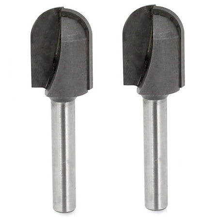 

1/4inch x 5/8inch Woodworking Straight Round Nose Router Bit 2 Pcs