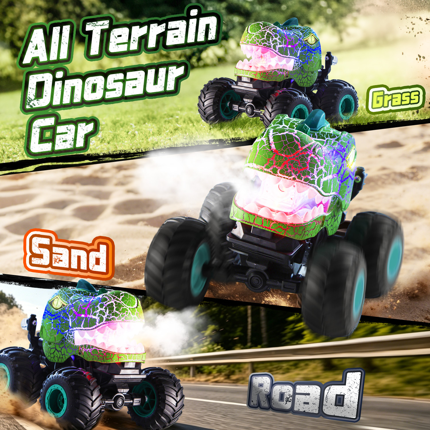 JoyStone Dinosaur RC Car with Mist Spray photo 6