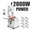 2000W, variant on 2000W Electric Bone Saw Machine, Commercial Bandsaw Machine, 19in x14in Stainless Steel Worktable for Supermarket, Cuts 0.04-7.8in Height, Frozen Meat Cutter for Rib Pork Beef Butchering