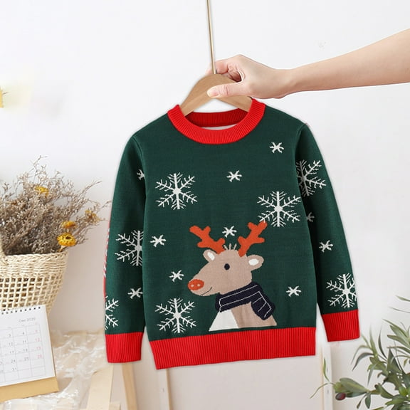 Bnwani Christmas Long Sleeve Toddler T Shirt Cotton Crew Neck Fashion Tops 12-24 Momths