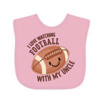 Inktastic I Love Watching Football with My Uncle Boys or Girls Baby Bib