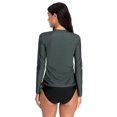 thumbnail image 4 of Charmo Rash Guard Women Long Sleeve Rashguard UV Sun Protection Swimwear Banded Swimsuit, 4 of 6
