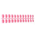 thumbnail image 1 of Vogacara 24 piezas de uñas postizas de ataúd resistentes a los arañazos de bailarina corta coloridas uñas acrílicas artificiales de color sólido DIY Juegos de manicura 10 rosa Vogacara CE011412-10, 1 of 4