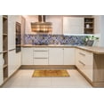 thumbnail image 5 of Ahgly Company Indoor Square Mid-Century Modern Orange Oriental Area Rugs, 8' Square, 5 of 6