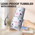 thumbnail image 5 of 20OZ Flamingo Tumbler with Handle Leak Resistant Mug Cup Great Gifts for Women Flamingo Lovers Ideal for Birthday Christmas Celebrations Daily Hydration, 5 of 6