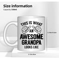 thumbnail image 6 of Gifts for Grandpa, Best Grandpa Coffee Mug, Birthday Gift for Grandfather Granddaddy Grandparents 11oz (One Size, Awesome Grandpa Mug White), 6 of 6
