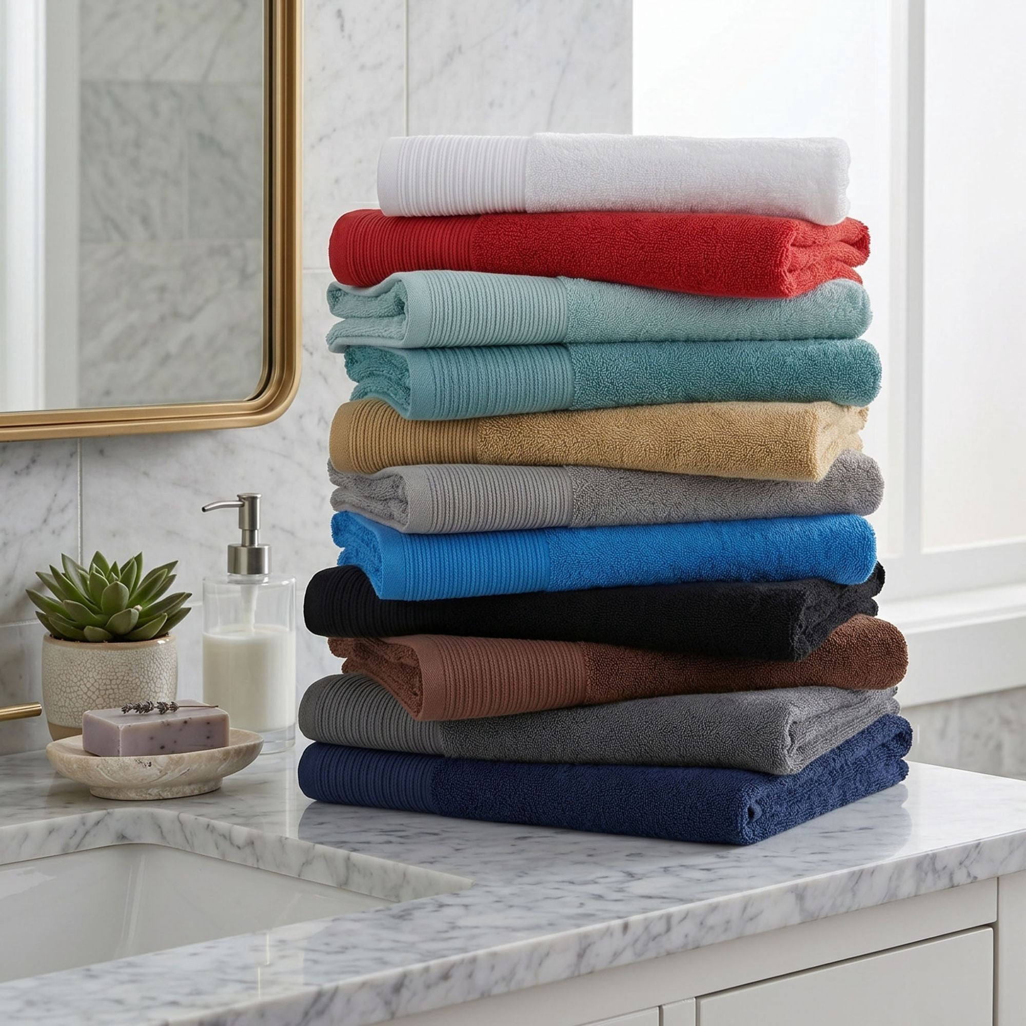 Superior Marble Pattern Oversized Cotton Bath Sheets, 2-Pack, Black