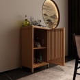 thumbnail image 2 of Miekor Furniture Bathroom Bamboo Storage Cabinet, Freestanding Floor Cabinet with Door and Shelf for Bathroom, Living Room, Bedroom, Hallway, Kitchen 87087, 2 of 8