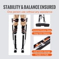 thumbnail image 3 of Drywall Stilts 24'-40' Adjustable Aluminum Tool Stilts, with Protective Knee Pads, aluminum alloy Build, for Home Office Apartment Bedroom Living Room, Small Space Storage, Daily Organization, 3 of 8