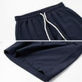 thumbnail image 3 of Vcansion Mens Casual Shorts Navy Quick Dry Fishing Shorts Elastic Waist with Pockets 34-36, 3 of 6