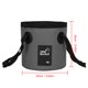thumbnail image 3 of Cubo de pescado plegable de 12L Cubo de agua exterior impermeable a prueba de fugas (gris), 3 of 6