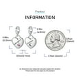 thumbnail image 2 of Mother & Daughter Double Heart S925 Dangle Charm for Women Bracelet Necklace Pendant, 2 of 4