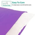 thumbnail image 3 of Ntbay Microfiber Pillowcase set - 2 Pack - Envelope Closure Pillow Cases - Standard - Purple, 3 of 5