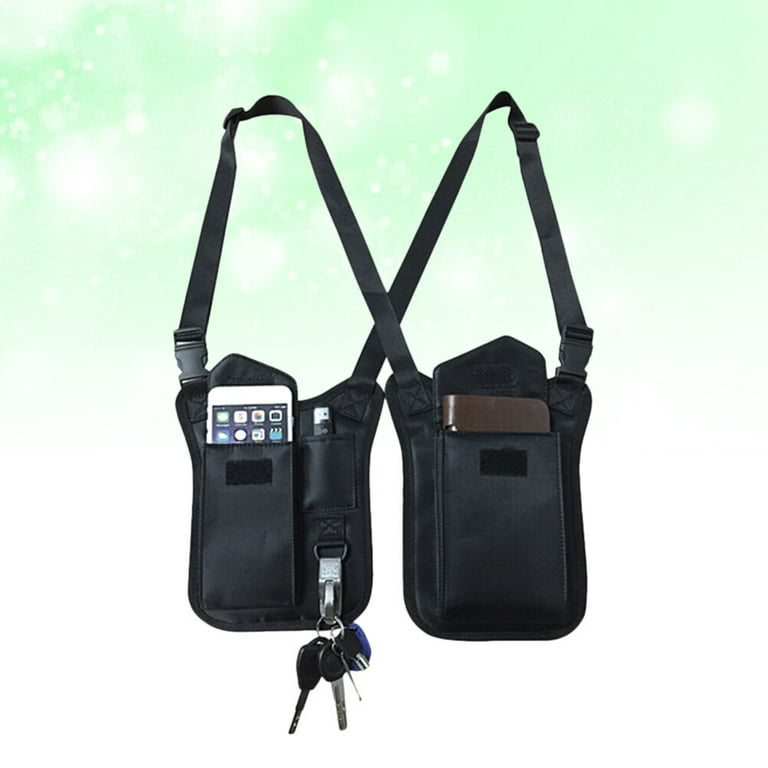 Armpit Bag Nylon Upgraded Multi purpose Hidden Underarm Shoulder Bag Concealed Pack for Men Women Black Walmart