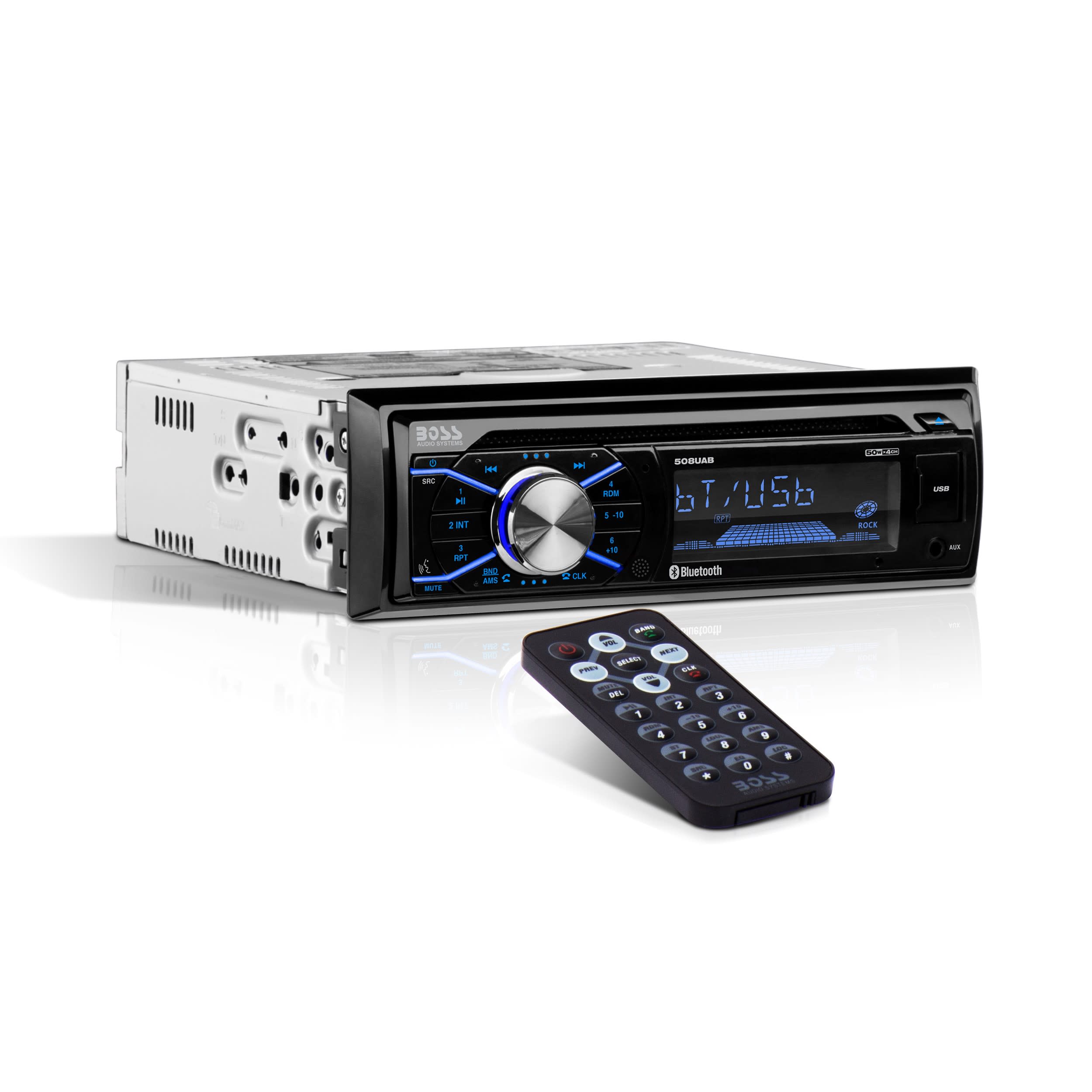 Boss Audio Systems 508UAB Single Din Bluetoothe Audio and Calling Car Stereo - image 4 of 17
