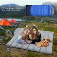 thumbnail image 3 of TOMSHOO Orange Single Envelope Sleeping Bag for Adults - 1.8KG Lightweight Polyester Hollowfibre Filling, Windproof Cover & Double Zipper Design, Convertible to Blanket/Quilt, with Compression Bag, 3 of 6
