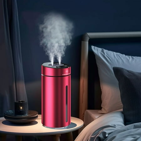 

Ckraxd Portable Car Humidifier with Wireless Charging Automatic Spray Modes and Colorful Night Light for Aromatherapy and Moisturizing