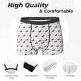 thumbnail image 2 of Men's Boxer Briefs, Modern Minimalist Horse And Dots Soft Comfy Mens Underwear Boxer Briefs Breathable With Widen Waist, 2 of 7