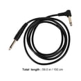 thumbnail image 2 of CHICHUMID 2Set Bass Guitar Cable Black PVC Ultra-low Capacitance Home Use, 2 of 7