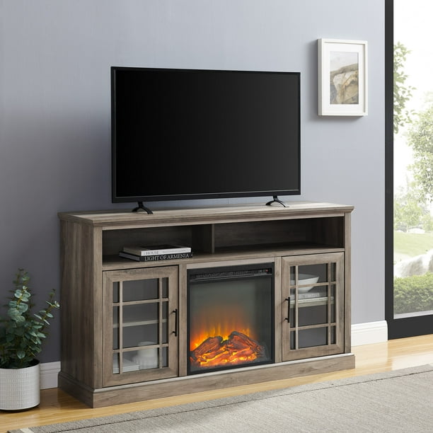 Manor Park Traditional 2 Door Fireplace TV Stand for TVs up to 65″