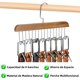 thumbnail image 4 of Colgador de cinturón para Armario, Soporte para cinturón, Accesorios de Armario con 8 Ganchos, Paquete de 4, 4 of 4