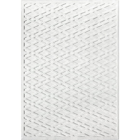 My Texas House Sutter Creek, Transitional, Geometric, Woven Area Rug, 5'2" x 7'6"