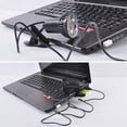 thumbnail image 4 of 1 Uds. Lámpara de luz USB superbrillante con 3 puertos LED y Clip para ordenador portátil y portátil, 4 of 7